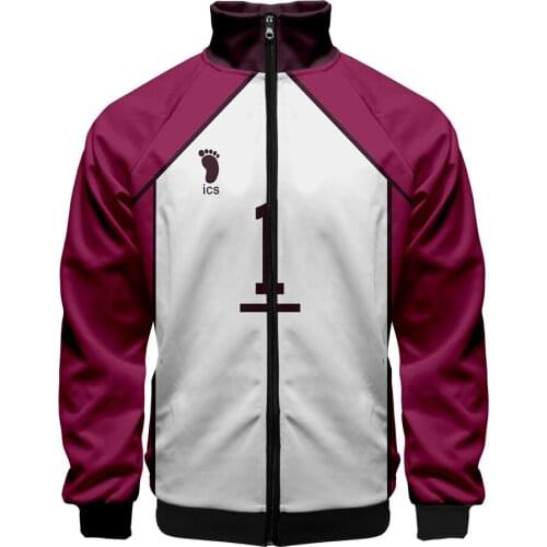2020 Haikyuu!! Zipper Jackets Casual Jacket Fashion Highstreet Autumn And Spring Clothes Autumn Winter cosplay Jacket