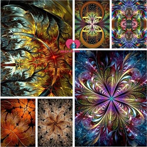 5D DIY Full Square round Drill Diamond Painting Cross Stitch kit Abstract flower Diamond Embroidery mandala Diamond Mosaic decor