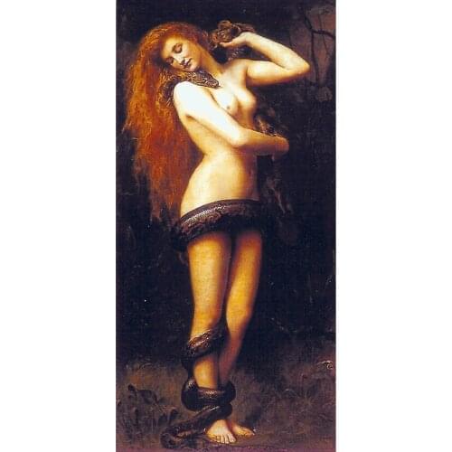 5D DIY Full Round Diamond Painting "Lilith In Jewish Legend" Cross Stitch 3D Embroidery Rhinestone Mosaic Home Decor Art Y721