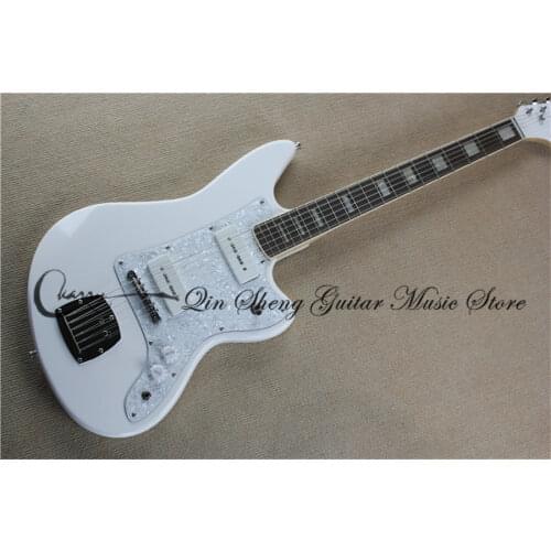 Order booking 6 strings JA guitar, white guitarbasswood body,fixed bridge P90pickups,chrome buttons,pearl shell pickguard