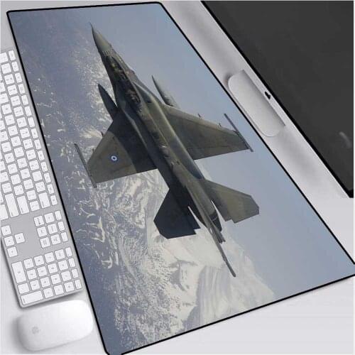 Mairuige Large Mouse Pad Csgo Black Lock Edge Aircraft Fighter PC Laptop Desk Mat Rubber Non-slip Custom Personalized Carpet Xxl