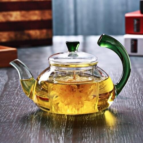 Teapot Heat Resistant Glass Teapot Tea Advocator Chinese Kung Fu Tea Set Pot Coffee Tea Set Glass Manufacturing Office Filter