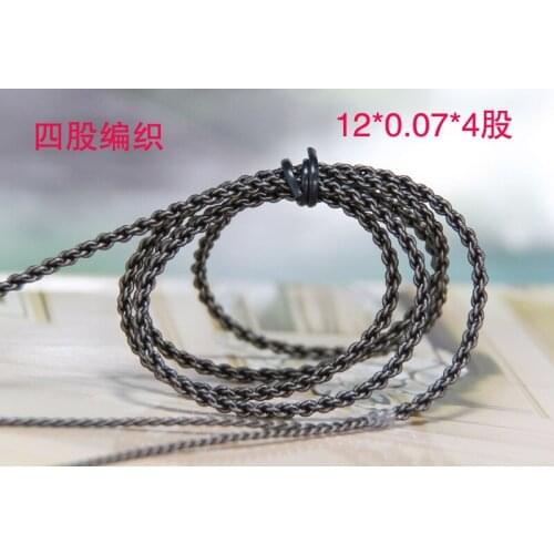 Diy earphone wire silver plated single crystal copper wire 8share /4share 10pcs