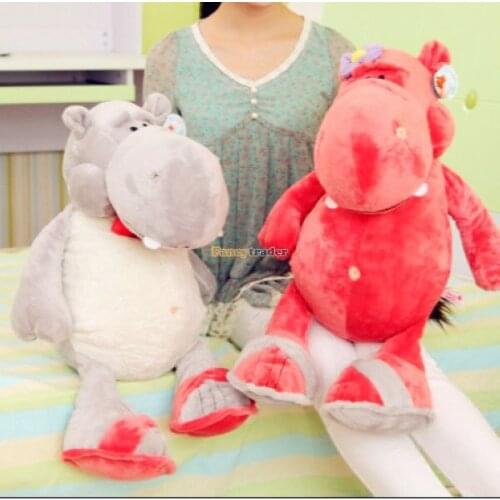 Fancytrader 1 pc 31'' / 80cm Lovely Giant Stuffed Soft Plush Cute Hippo Toy, 2 Colors Available, Free Shipping FT50629
