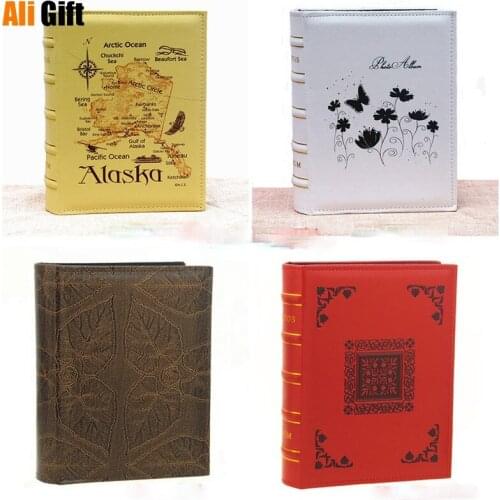 6 Inch 200 Pockets 4x6 Photo Album Vintage PU Cover Welding BithdayGift Tour Picture Storage Adventure Book Photocard Holder