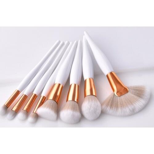 4/8 Pcs Makeup Brush Kit Soft Synthetic Hair Wood Handle Make Up Brushes Foundation Powder Blush Eyeshadow Cosmetic Makeup Tools