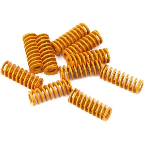 3D Printer Heat Bed Leveling Spring 8X20mm Compression Yellow for Creality Ender 2 3 Pro CR-10S PRO Hotbed (10 Pcs)