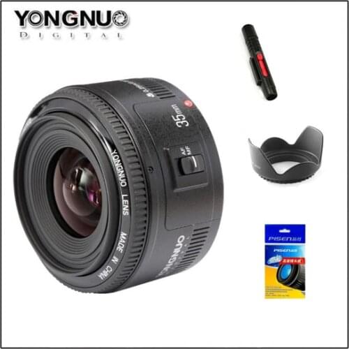 Yongnuo 35mm Lens YN35mm F2 lens Wide-angle Large Aperture Fixed Auto Focus Lens For canon Nikon Camera