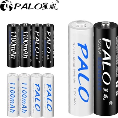PALO 4PCS AAA 1.2v NIMH Battery 3A 1100mah aaa Rechargeable Battery aaa ni-mh batteries AAA battery rechargeable for camera toys