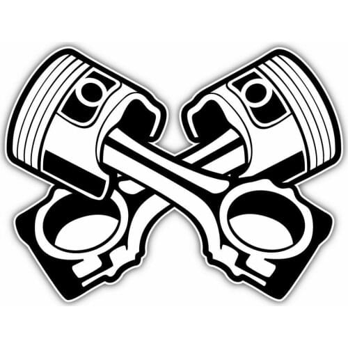 PISTONS Car Sticker Automotive Bearings Bumper Motorcycle Helmet Decal Auto Decoration Waterproof PVC