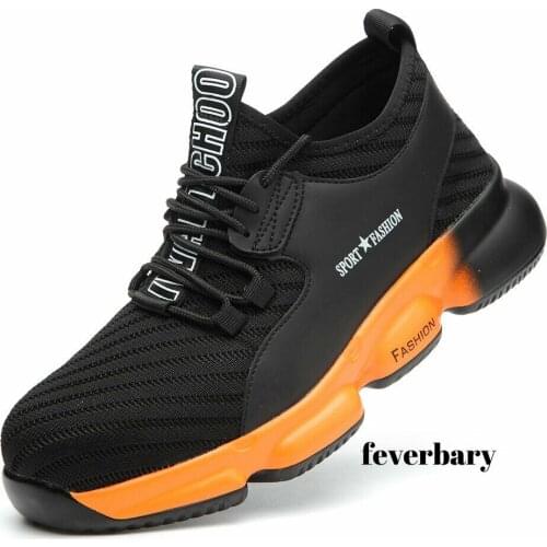 Drop Ship approved Mens Steel Toe Protective Anti Smashing Work Shoes Men Anti Slip Puncture Proof Safety Shoes