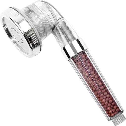 3 Function Adjustable Jetting Shower Head Bathroom High Pressure Saving water Anion Filter SPA Nozzle Shower Heads douche