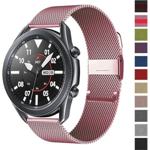 22mm 20mm 18mm Watch Strap Stainless Steel Milanese Loop for Samsung Galaxy Watch Active 2 46mm 42mm Band Correa for Amazfit