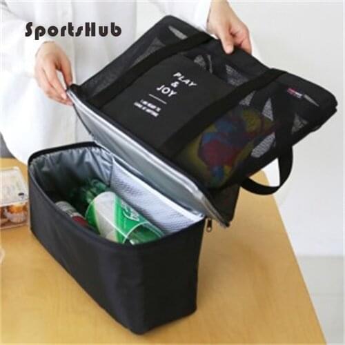 SPORTSHUB 42*37*15CM Multipurpose Insulated Thermal/Cooler Picnic Bags Lunch Bags Tote Wash Bags Outdoor Shoulder Bags SES0008
