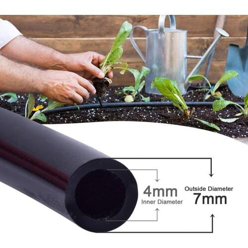 50-80m 4/7mm PVC Garden Watering Hose Micro Irrigation courtyardPipe Drip Irriation Tubing Sprikler for Lawn Balcony Greenhouse