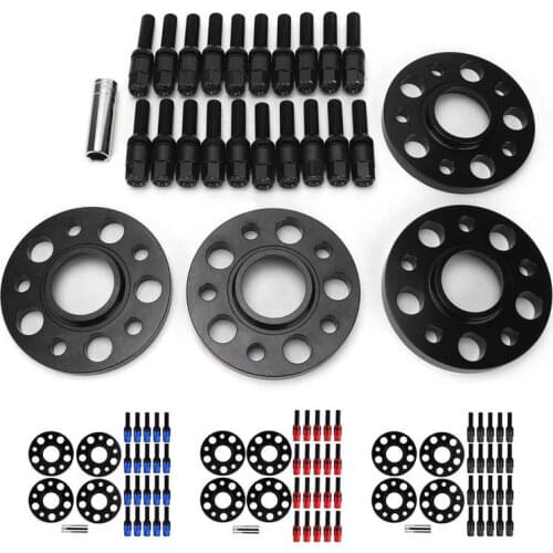 Hub Centric Wheel Spacers Flange Kit 0.6in+0.8in with Bolts Replacement for 1 2 3 Series X1 X2 X3