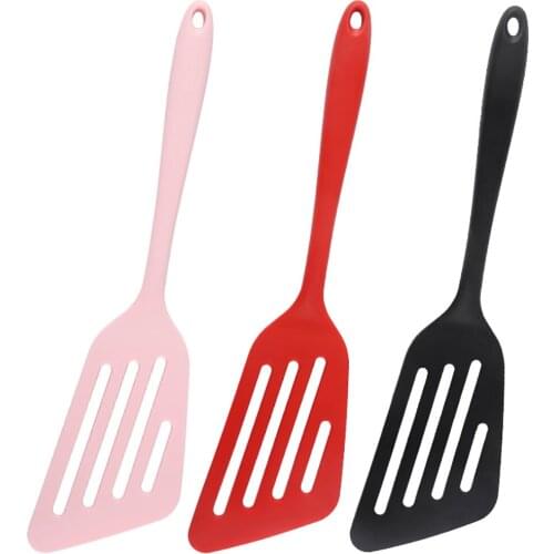1Pcs Silicone Kitchen Cooking Turner Slotted Cooking Spatula Cooking Utensil Non Stick Cooking Utensils For Home Kitchenware