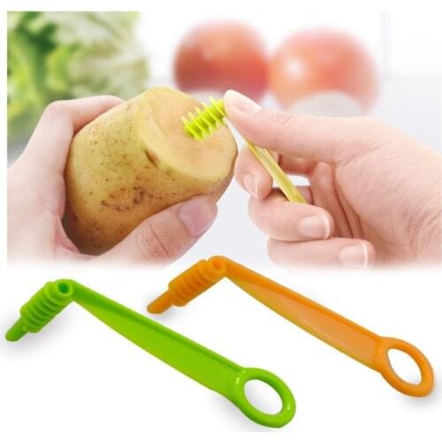 1 Pcs Vegetable Fruit Slicer Manual Spiral Screw Slicer Potato Cutting Device Cut Fries Cut Manual Potato Cutter Kitchen Tool