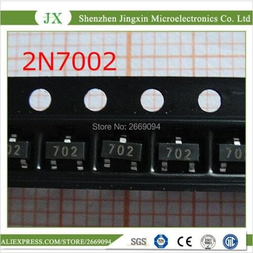 1000PCS 2N7002LT1G SOT23 2N7002 SOT SMD 702 Small Signal MOSFET 60 V, 115 mA, N-Channel new and original