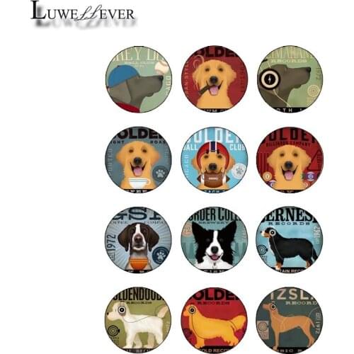 12mm 10mm 14mm 16mm 20mm 25mm 431 12pcs/lot Colorful Mix Round Glass Cabochons Jewelry Findings 18mm Snap Button Charm Bracelet