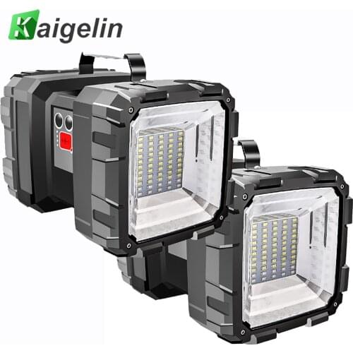 2pcs 40W Double Head L2+SMD LED Portable Spotlight Light Outdoor Camping Ultra Bright USB Rechargeable Flashlight Searchlight