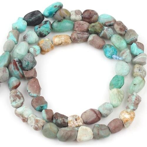 6-8mm Natural Irregular Chrysocolla stone Beads Loose Spacer Beads For Jewelry Making DIY Bracelet Necklace 15'Strand/Inches