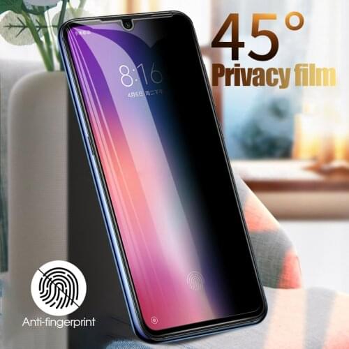 Anti Spy Peep 9H Tempered Glass For Xiaomi Mi 8 9 SE 9T 10T Pro Lite MAX Note 3 Mix 2 2S 3 CC9 CC9E A3 Privacy Screen Protector