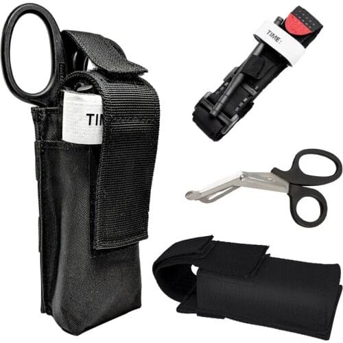 Tactical First Aid Kit Medical Tourniquet Bandage Scissors Emergency Bag Travel Carry Pouch Outdoors Save Oneself Survival Kits