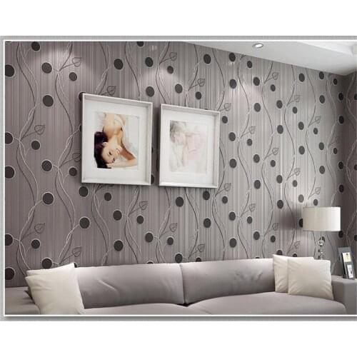 Beibehang Classic modern striped fabric Cloth bedroom simple stereo fashion living room TV background papel de parede wall paper