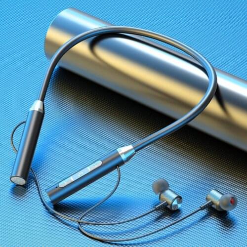 Bluetooth Headphones Waterproof Long Battery Life Stereophonic Magnetic Sports In-ear Headsets for Running Stereo pluggable card