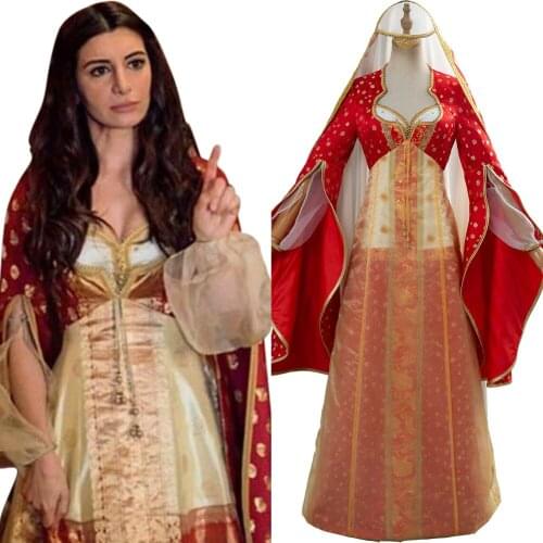 Fast delivery Aladdin Costume Jasmine Aladdin Cosplay Costume Princess Maid Daria Dress Halloween Carnival Costume robe dress
