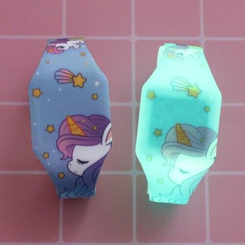 New Cartoon Pattern Luminous Kids Watches Girls Silicone Strap LED Children Watch Boys Reloj Infantil Wristwatches