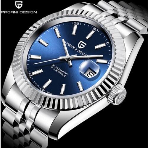 PAGANI DESIGN Men Mechanical Watch Top Brand Luxury Automatic Watch Sport Stainless Steel Waterproof Watch Men relogio masculino