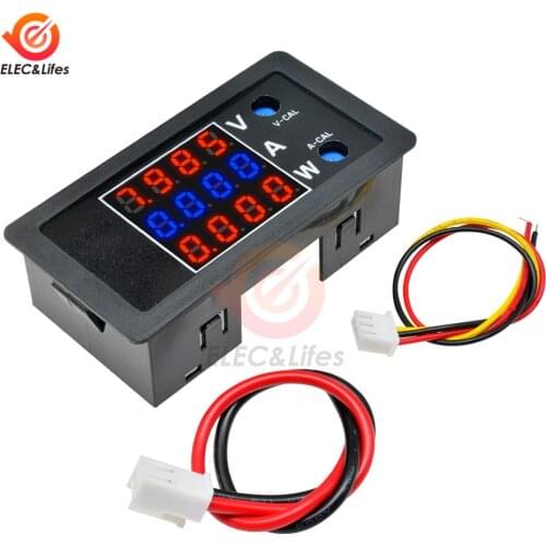 DC 0-100V 0-10A 1000W LCD Digital Voltmeter Ammeter Wattmeter 4-digit high precision Voltage Current Tester Power Meter Monitor