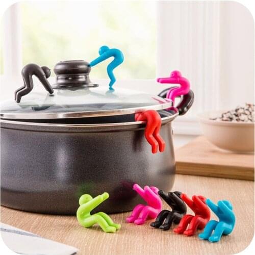 Kitchen Lid Holder Silicone Cover Holder Raises The Lid the Heightening Device to Prevent the Soup from Overflowing the Pot