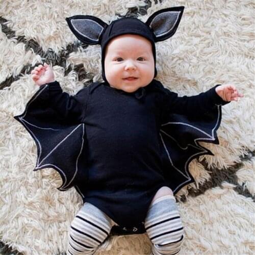 Baby Clothes for Baby Romper Autumn Winter Baby Boy Girl Clothes Bat Long Sleeve Kids Newborn Jumpsuit Infant Halloween Costume