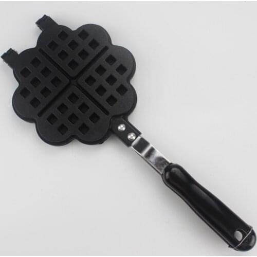 Aluminum Alloy Heart-shaped Waffle Mold Nonstick Cakes Moulds Kitchen Baking Cookies Muffin Biscuits Molds Bakeware Mould Tools