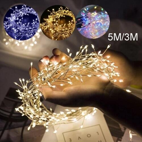 200 LEDS 8 Function Copper Wire Light String Fairy Tale Garland Light String Christmas Wedding Party Home Garden Decor Lights