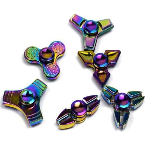 Hot Sale Hand EDC Toys Metal Fidget For ADHD Adult Fashion Educational Finger Toys Aluminum Alloy 7 Styles