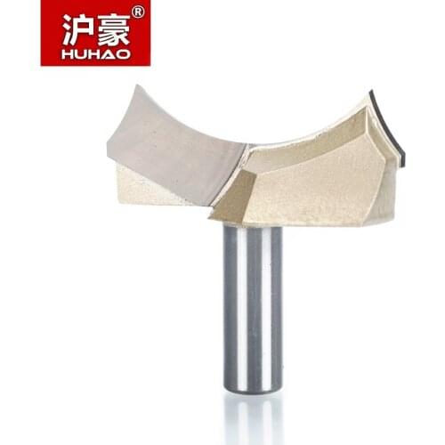 HUHAO 1pcs 1/2*2 Shank Bit Point-cut Round Over Groove Bits router bits for wood engraving cutter woodworking