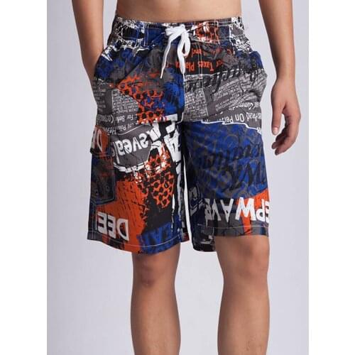 Mens Swim Shorts Hawaii Summer Swimwear Quick Dry Beach Surf Wear Board Shorts Swimsuit Bermuda Boardshorts Trunks Short MKX053