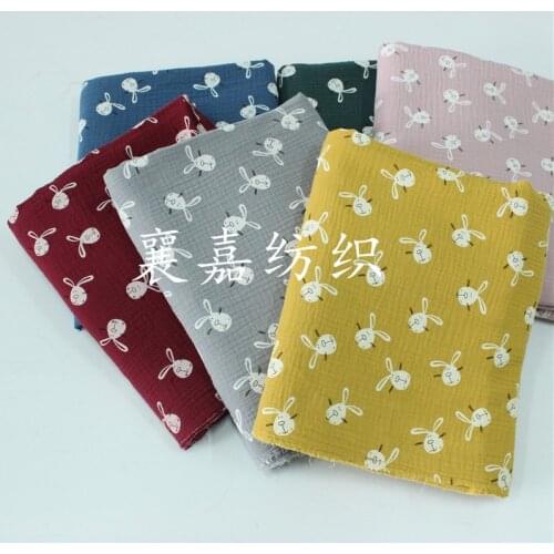 Soft Double Crepe Hedgehog Texture Lovely Rabbit Cotton Fabric, Make Shirt, Dress, Underwear, Cloth
