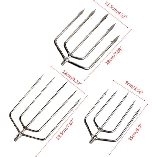 2021 New Stainless Steel Prong Harpoon Fish Fork Fishing Ice Breaker AccessoryTackleTool