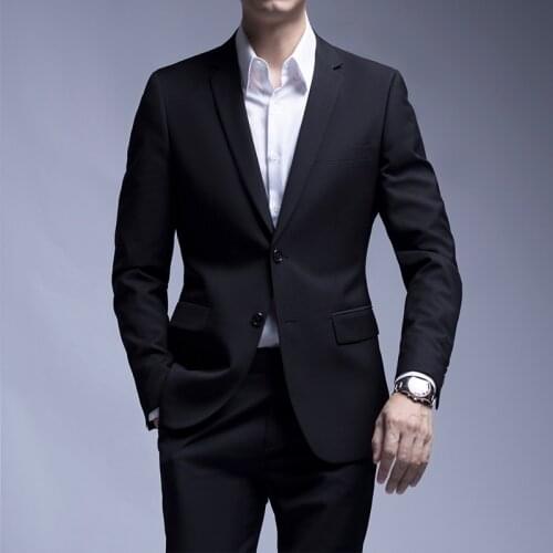 New Arrival Mens Suits Groom Wear Tuxedos 2 Piece Wedding Suits Groomsmen Best Man Formal Business Suit For Men (Jacket+Pants)