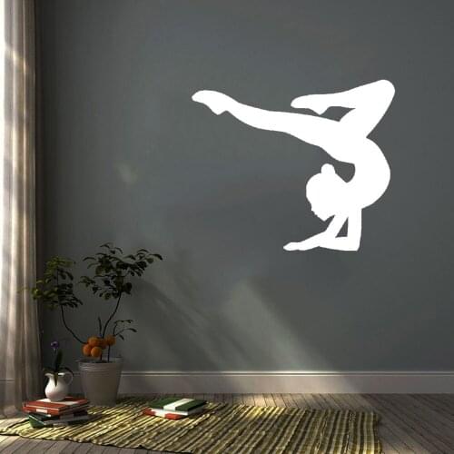 Personalized Dancing Lady Cartoon Wall Decals Pvc Mural Art Diy Poster For Childrens Room Removable Decor Wall Decals DW4583