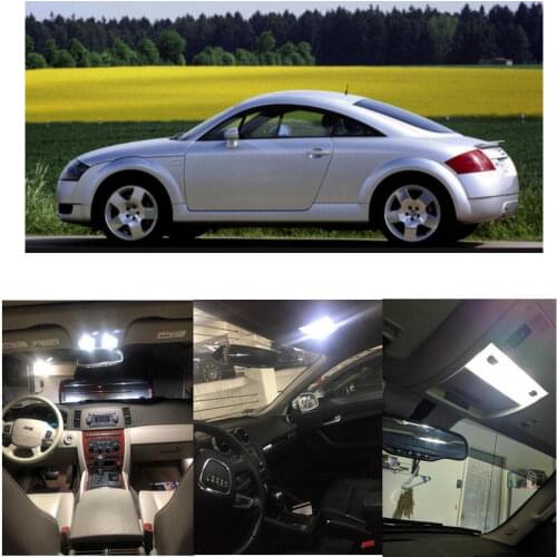 8x LED interior lighting complete set For Audi TT 8N Coupe reading light rear lights error free