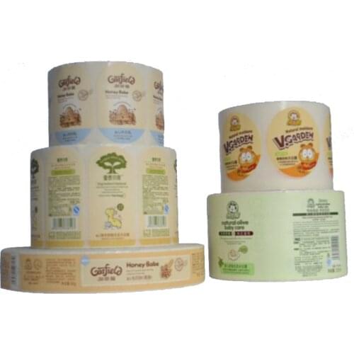 Customized Custom self adhesive glossy perfume sticker for plastic bottle