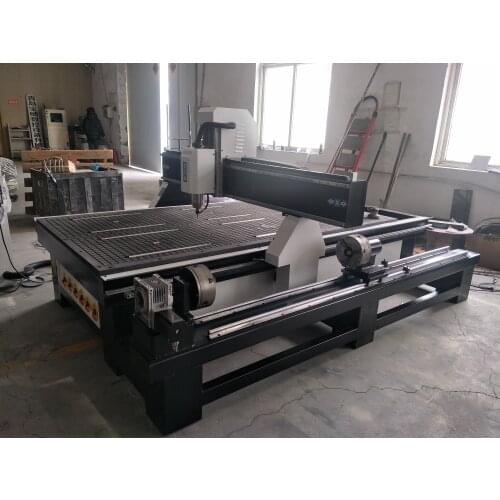 Precision wood cnc router engraving machine 4 axis cnc machine router with rotary axis 1325 water cooling spindle cnc vacuum