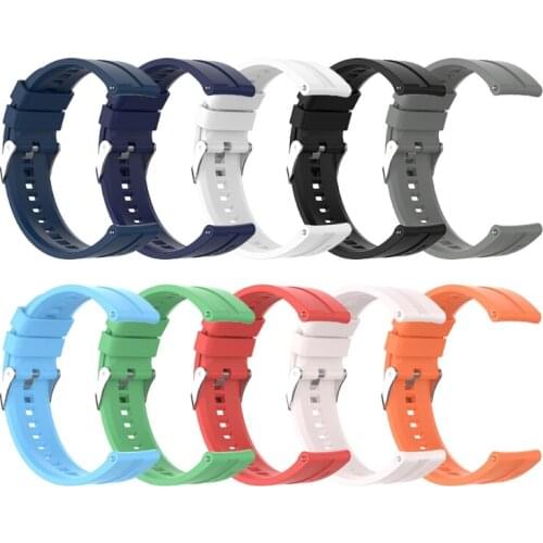 Watch Band for huami-Amazfit GTR 2 2E SIM 22mm Strap for Amazfit GTR 47mm Nexo Pace Soft Silicone Replacement Accessor