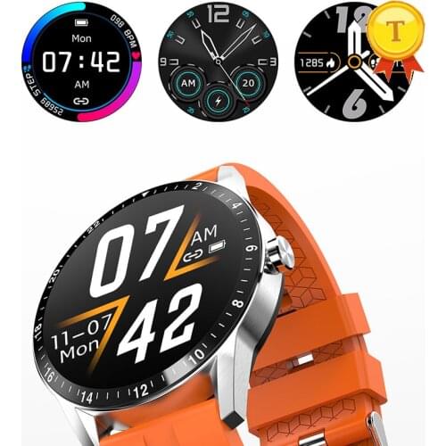 Newest Android IOS Smart Watch Support Bluetooth Call dial answer heart rate SmartWatch Men IP67 Waterproof Full Touch Round